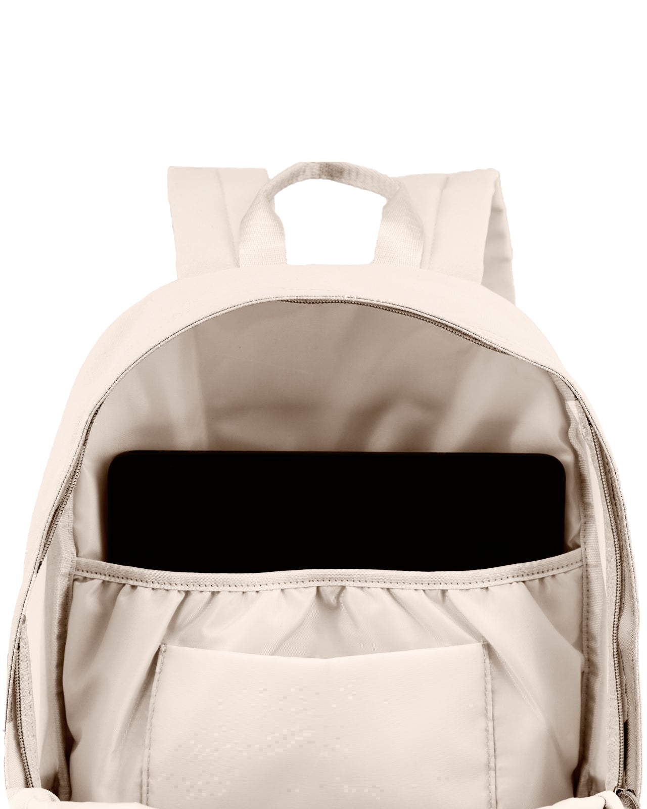 Lightweight WINGS school backpack for a 17-inch laptop, 21L, for school and university, BEIGE