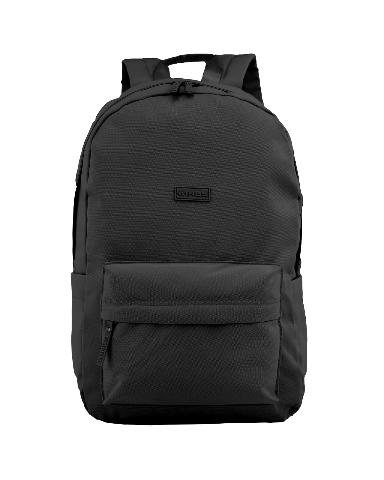 WINGS Lightweight School Backpack for a 17-inch Laptop, 21 L, for School and University, BLACK