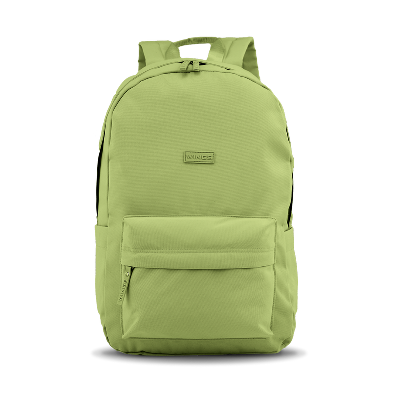 Lichte WINGS-schoolrugzak voor een 17-inch laptop, 21 l, voor school en universiteit, GROEN