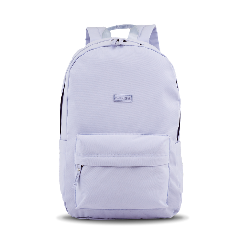 Lichte WINGS-schoolrugzak voor een 17-inch laptop, 21 l, voor school en universiteit, LICHTBLAUW