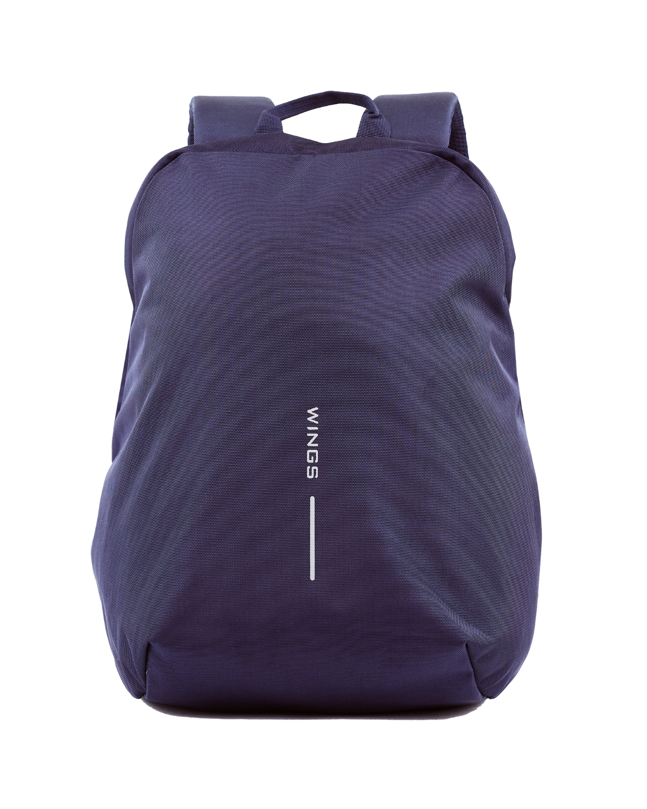 WINGS 24L expandable school backpack for a 15.6-inch laptop, for school and university, NAVY BLUE