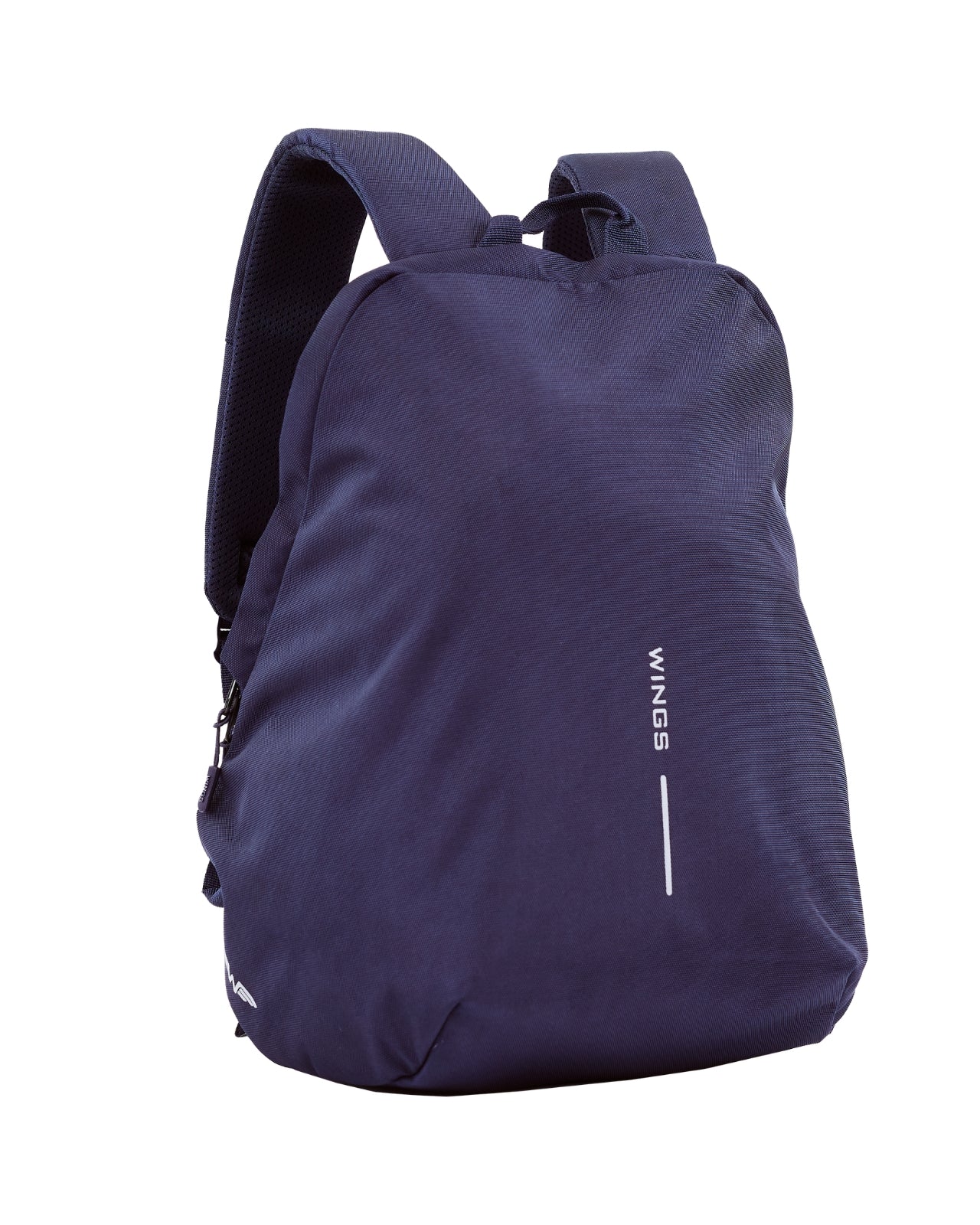 WINGS 24L expandable school backpack for a 15.6-inch laptop, for school and university, NAVY BLUE