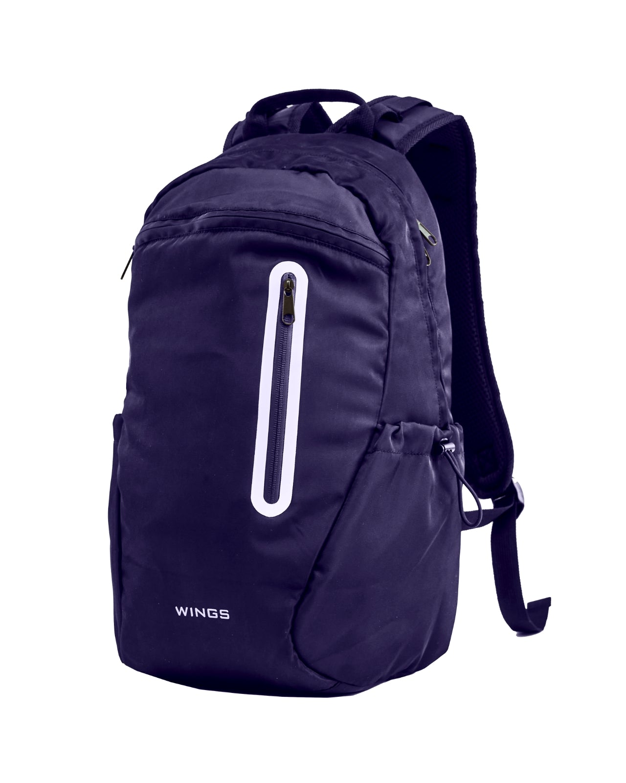 WINGS skoletaske 24 L til 15,6-tommers laptop med reflekser og A4-organizer, marineblå