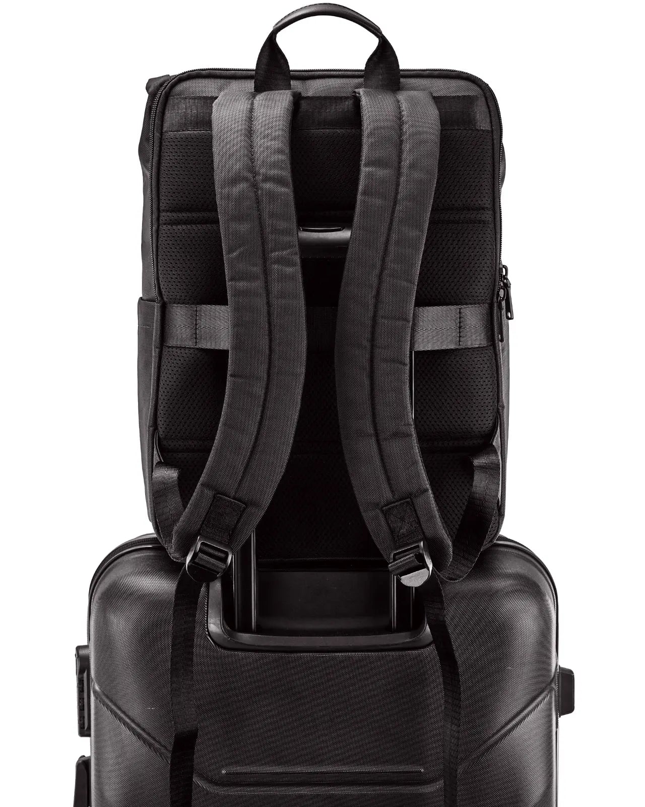 BRANT men's backpack WINGS for 17-inch laptops, travel, 22L, BLACK - BRANT men's backpack WINGS for 17-inch laptops, travel, 22L, BLACK -