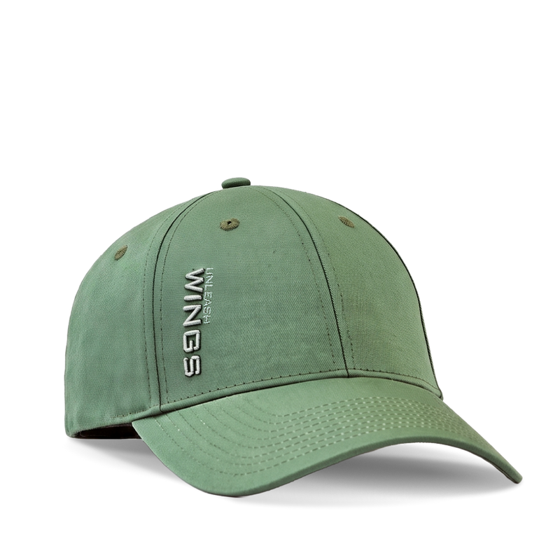 WINGS UNLEASH ARMY GREEN baseball cap