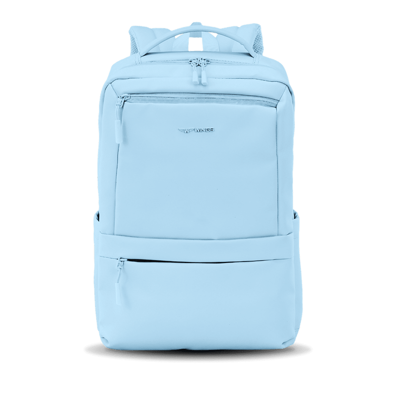 Kabinerygsæk WINGS CBP003 bagage med laptoplomme og rygventilationssystem PASTEL BLUE
