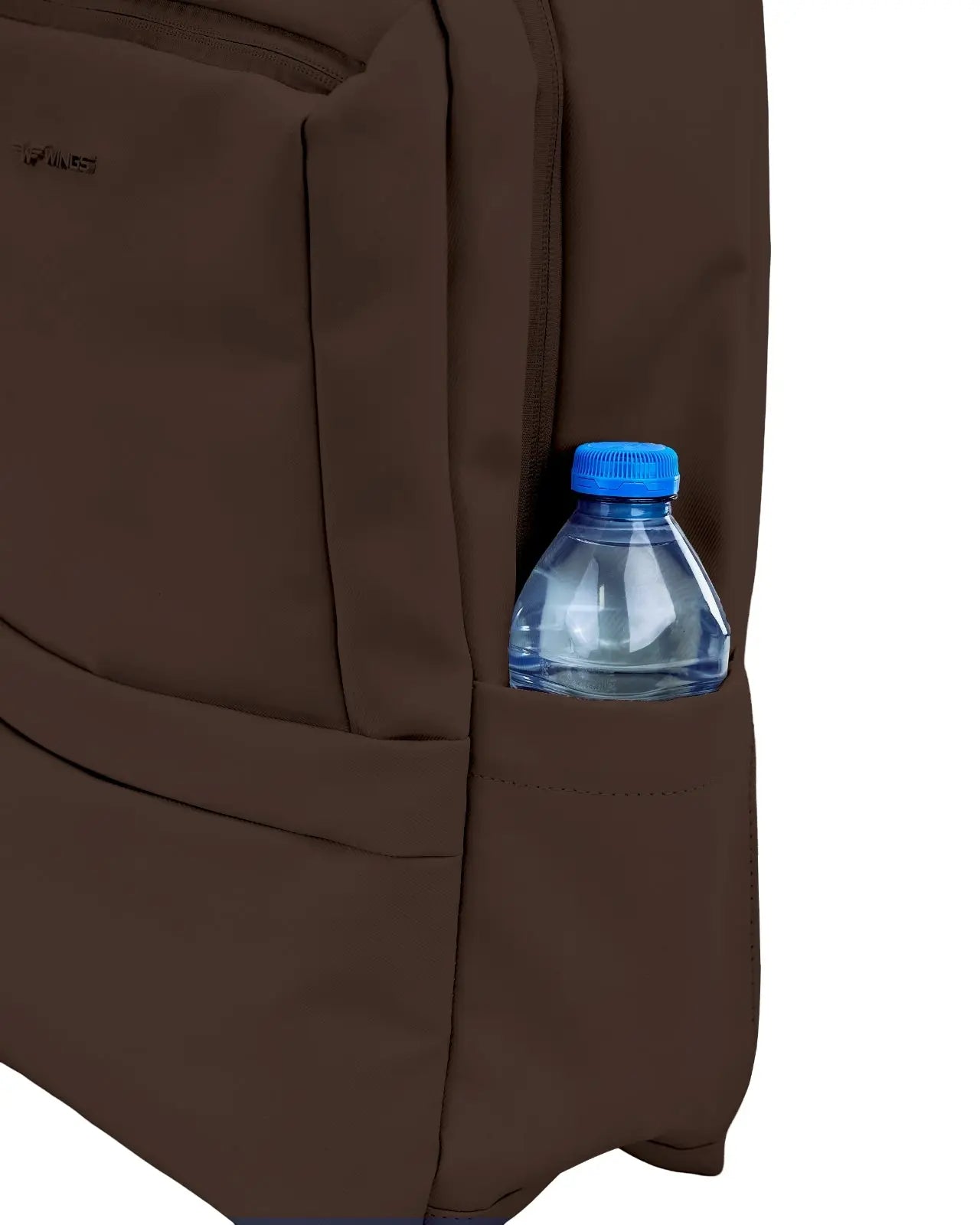 Plecak kabinowy WINGS CBP003 bagaż z kieszenią na laptop do pracy i podróży CHOCOLATE BROWN CABIN BACKPACK