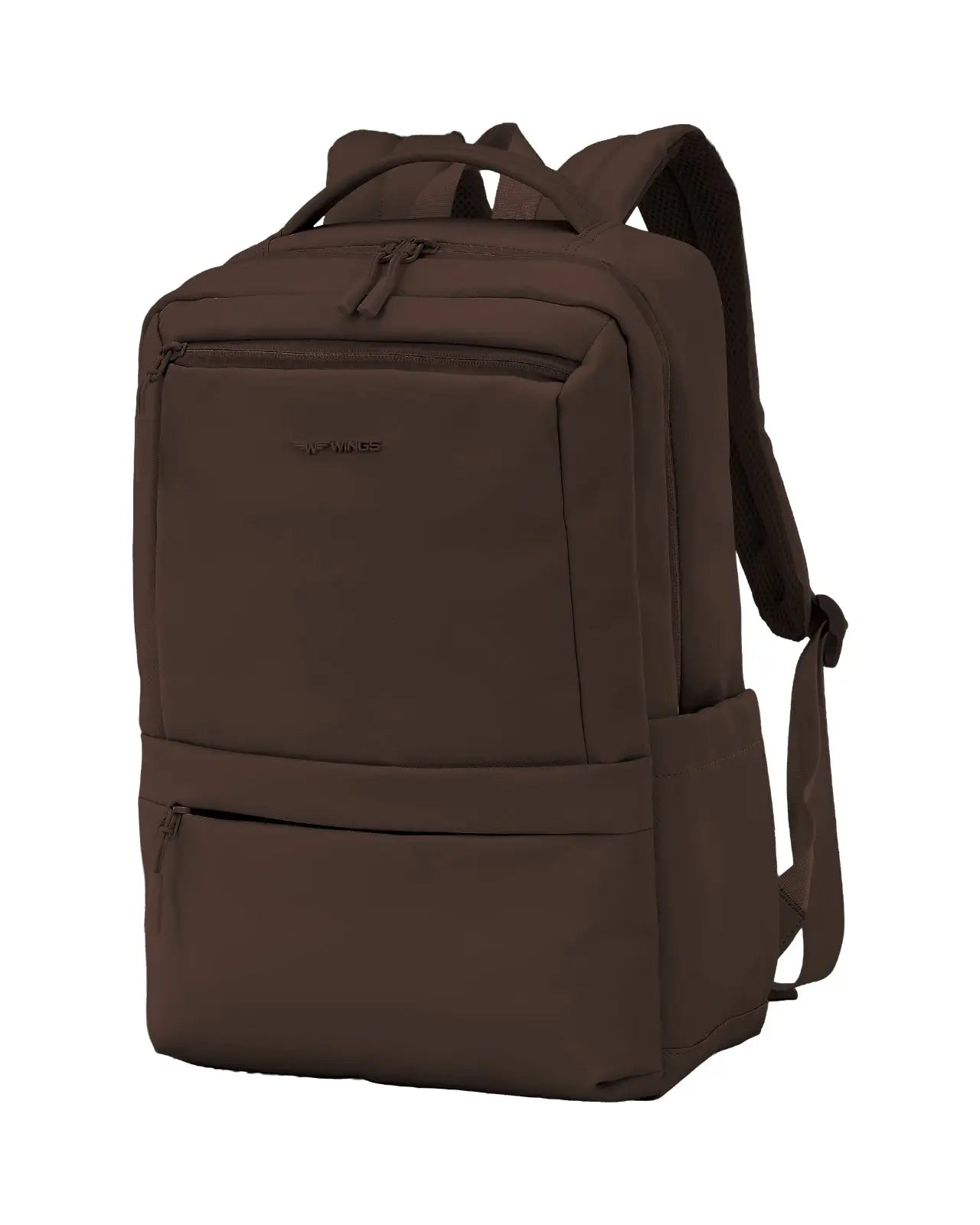 Plecak kabinowy WINGS CBP003 bagaż z kieszenią na laptop do pracy i podróży CHOCOLATE BROWN CABIN BACKPACK