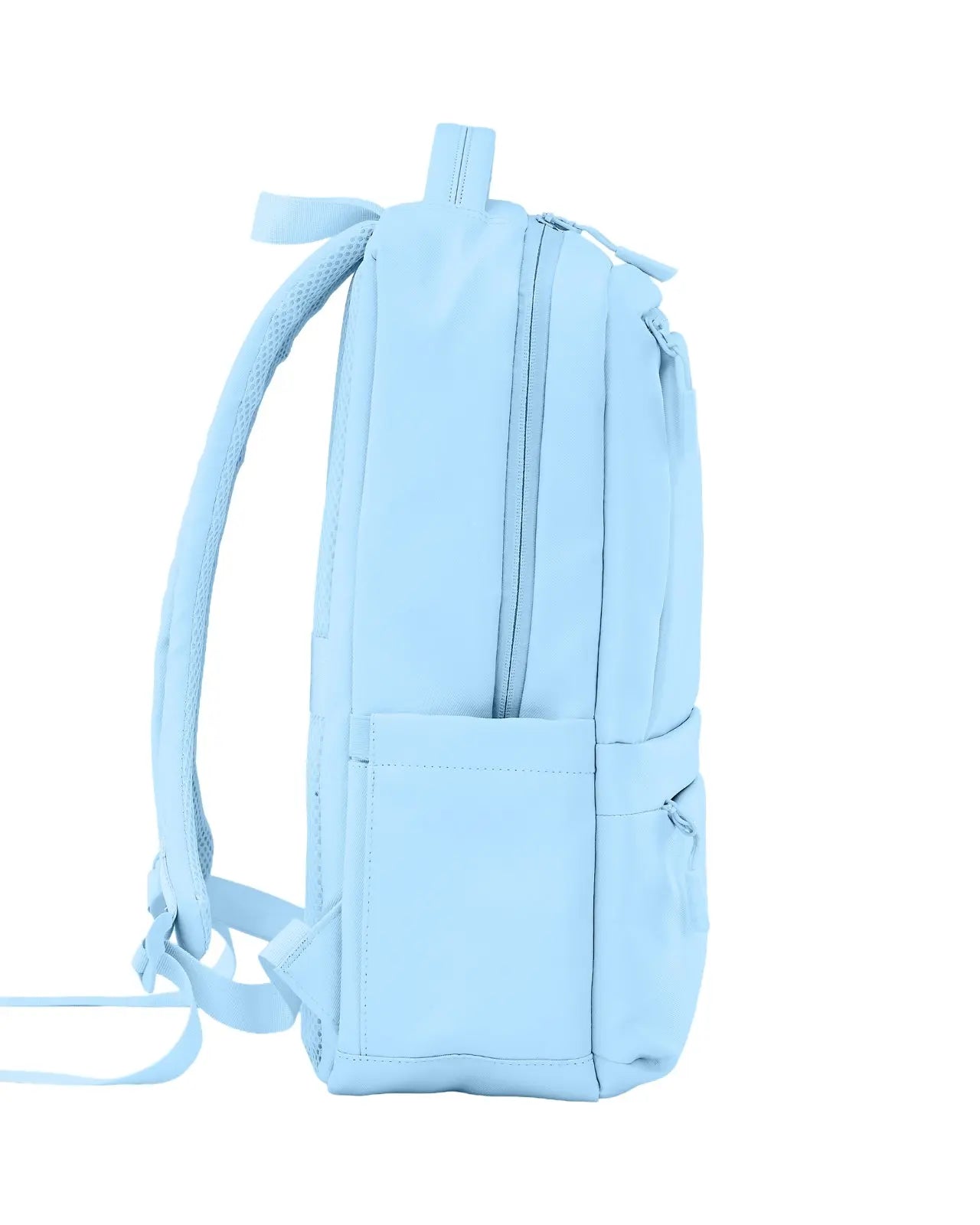 Plecak kabinowy WINGS CBP003 bagaż z kieszenią na laptop i systemem wentylacji pleców PASTEL BLUE CABIN BACKPACK