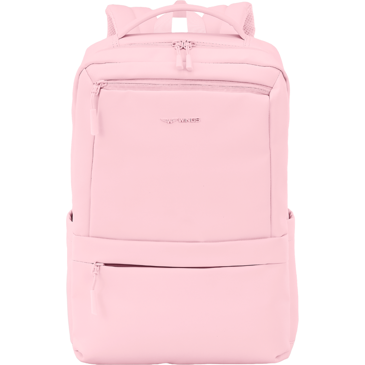 Plecak kabinowy WINGS CBP003 bagaż z kieszenią na laptop i systemem wentylacji pleców PINK CABIN BACKPACK