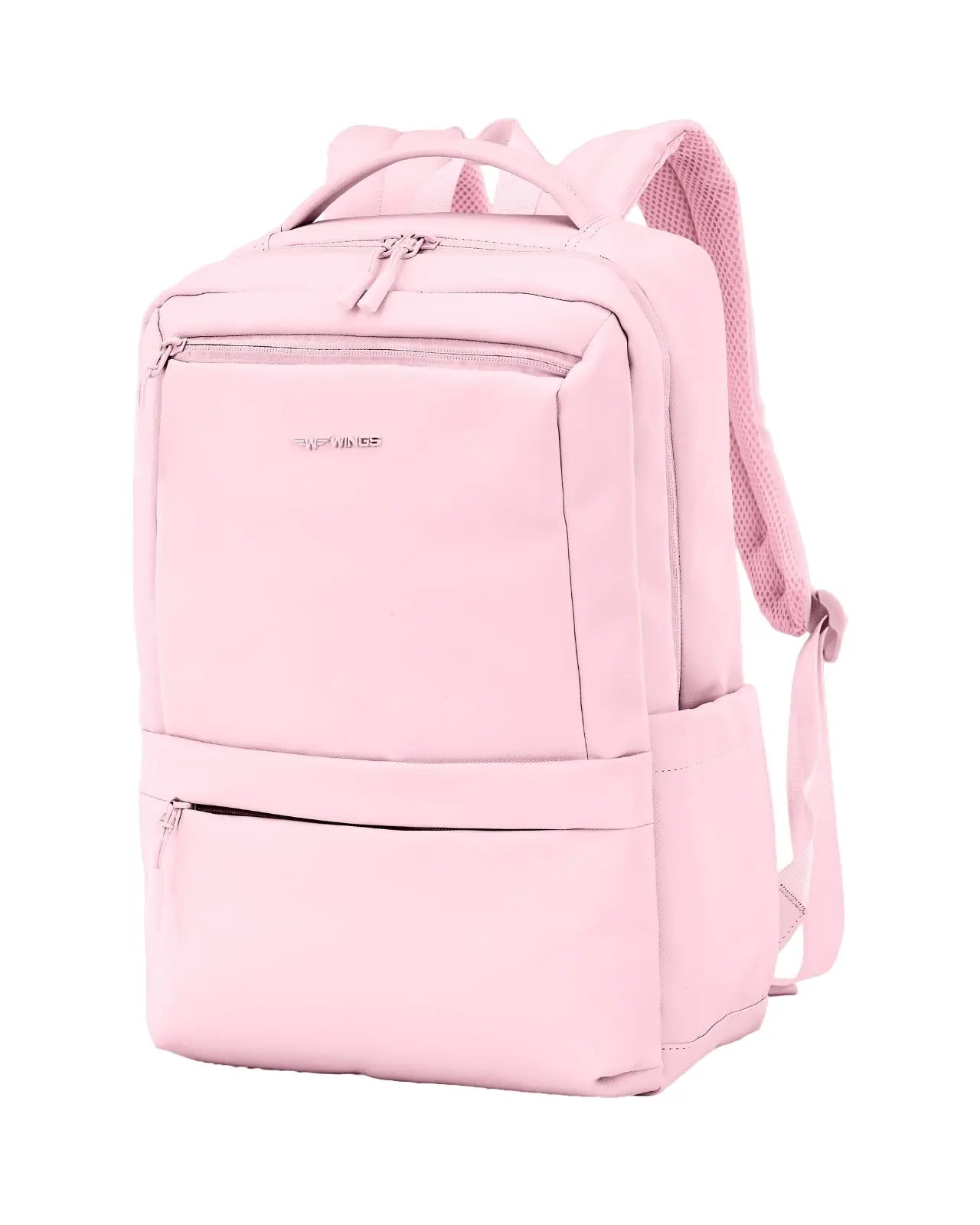 Plecak kabinowy WINGS CBP003 bagaż z kieszenią na laptop i systemem wentylacji pleców PINK CABIN BACKPACK