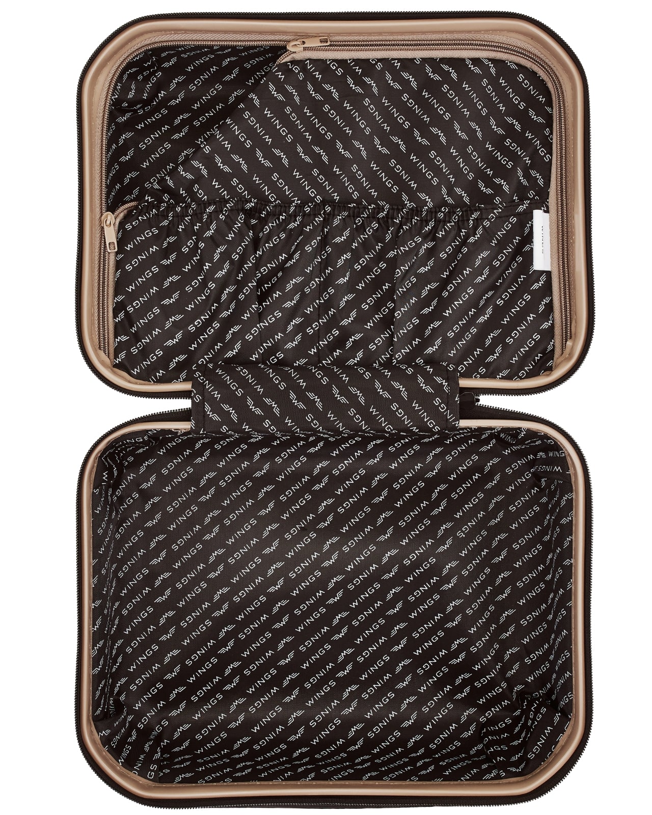 Cestovní kufřík Wings CRAKE kosmetická taštička 14" CHAMPAGNE