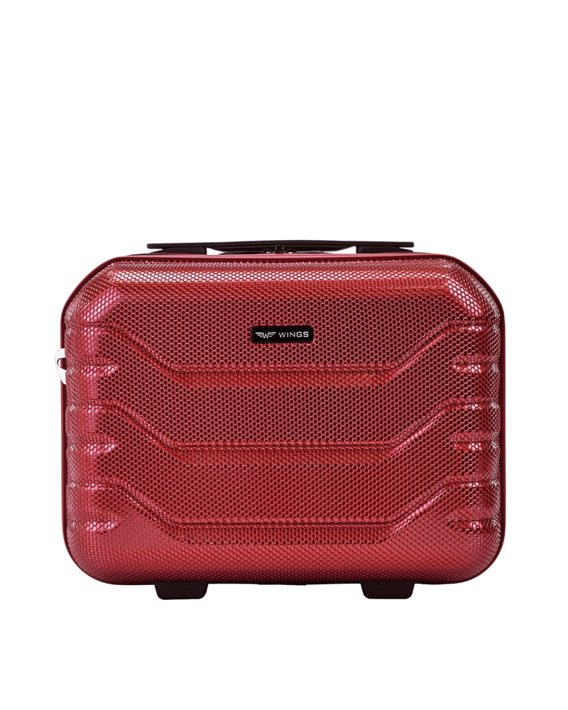 Cestovní kufřík Wings CRAKE kosmetická taštička 14" VÍNOVĚ ČERVENÁ