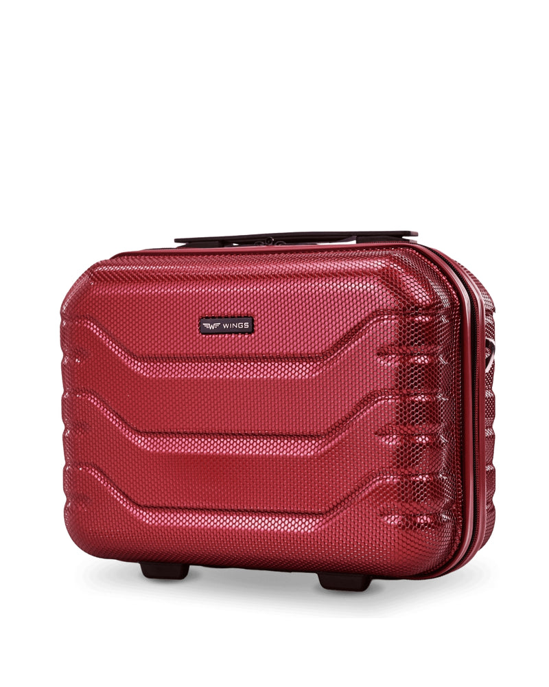 Cestovní kufřík Wings CRAKE kosmetická taštička 14" VÍNOVĚ ČERVENÁ