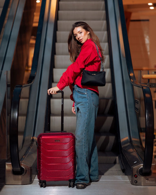 Kabinový kufor Wings CRAKE 20" VÍNOVOČERVENÁ