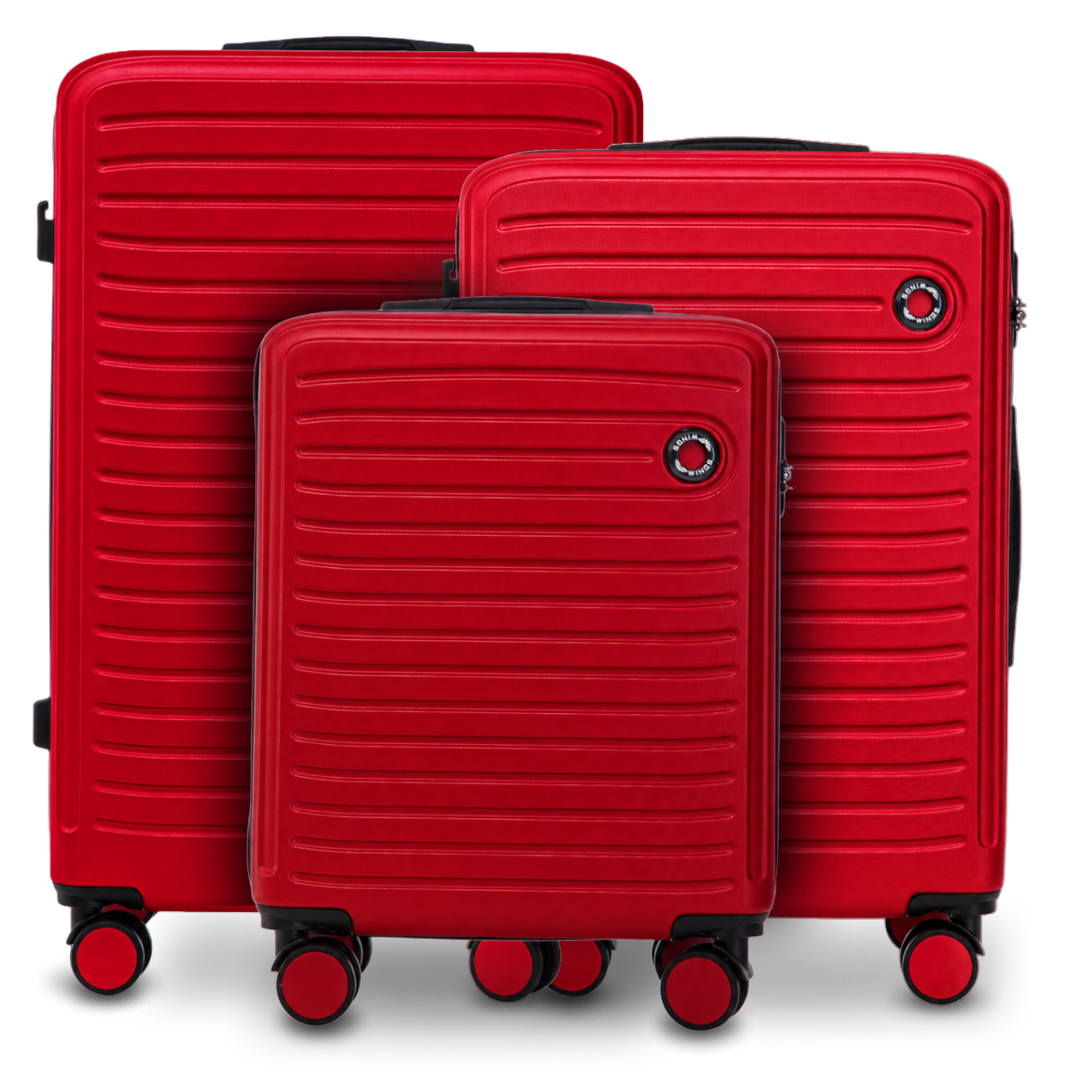 3:n WINGS ABS+ COOT RED -matkalaukun setti