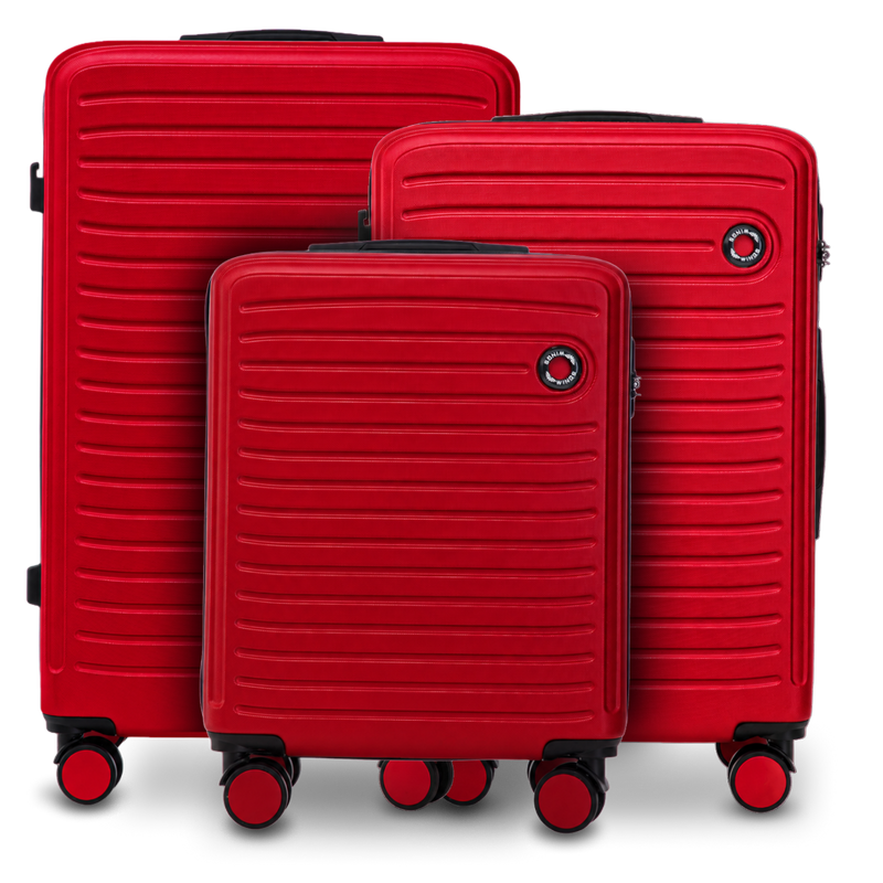Комплект от 3 куфара Wings ABS+ COOT RED