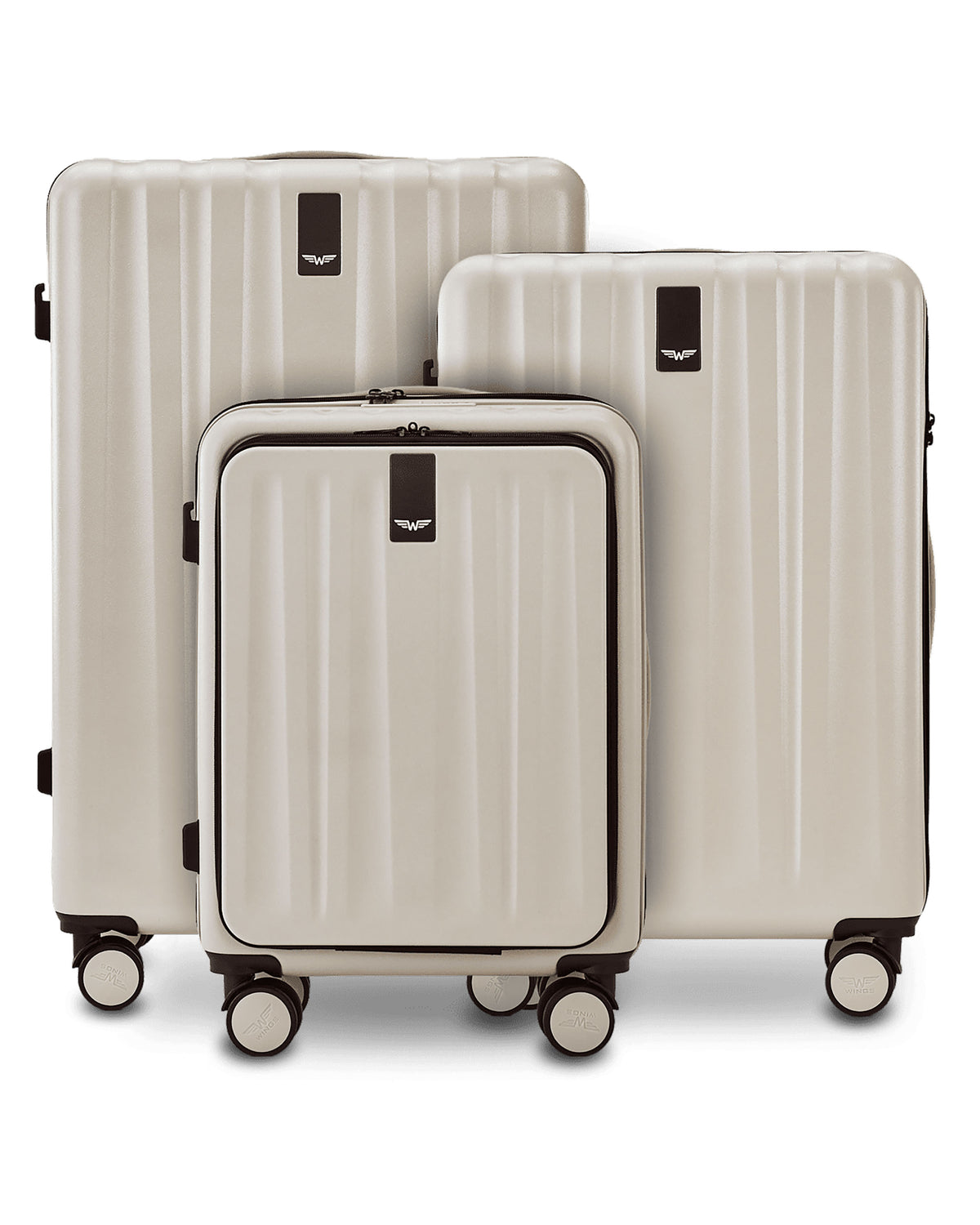 WINGS GREBE BEIGE 3-teiliges Kofferset