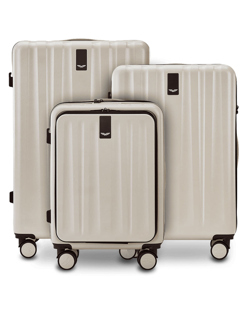 Set med 3 resväskor WINGS GREBE BEIGE
