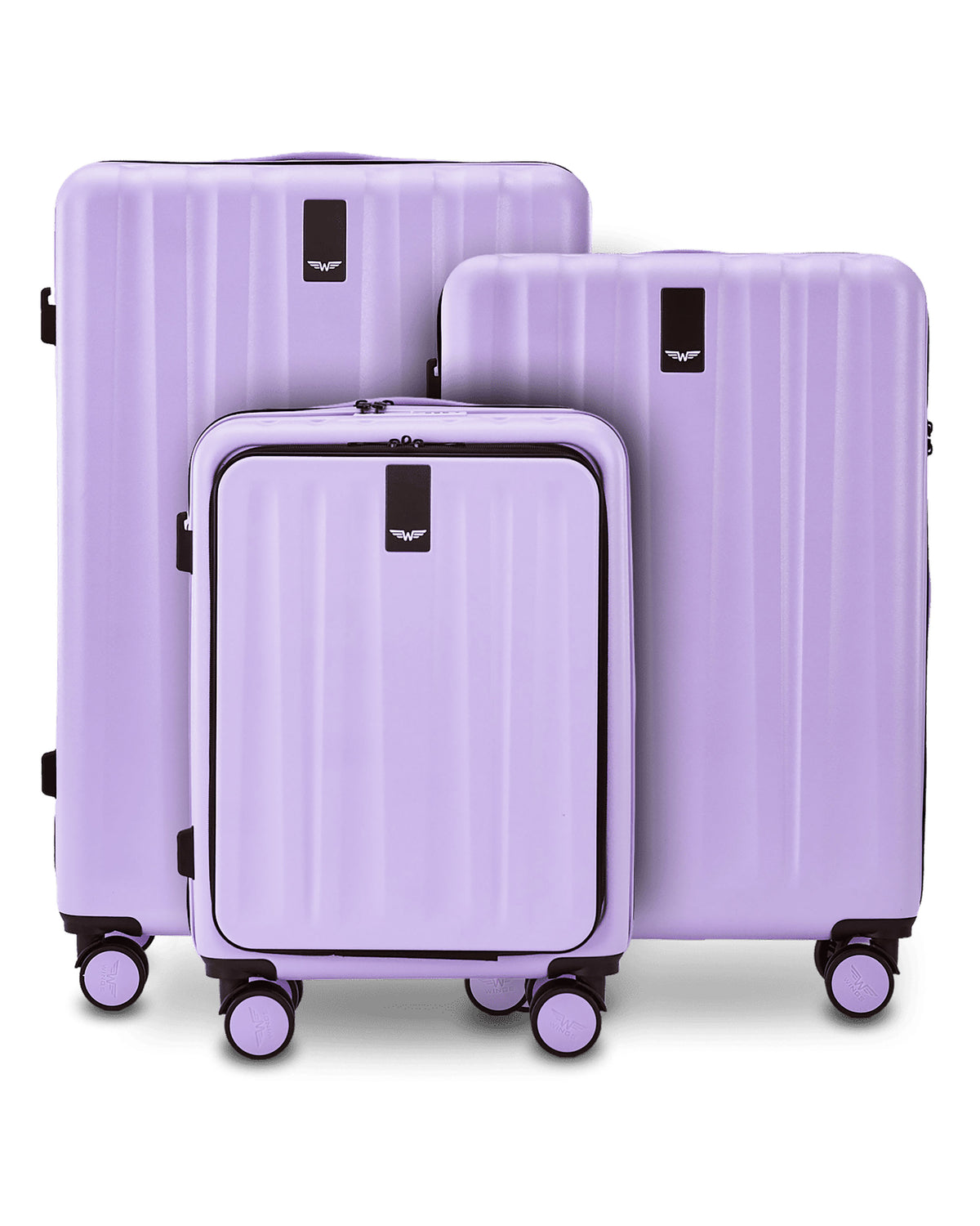 WINGS GREBE WHITE PURPLE 3-teiliges Kofferset