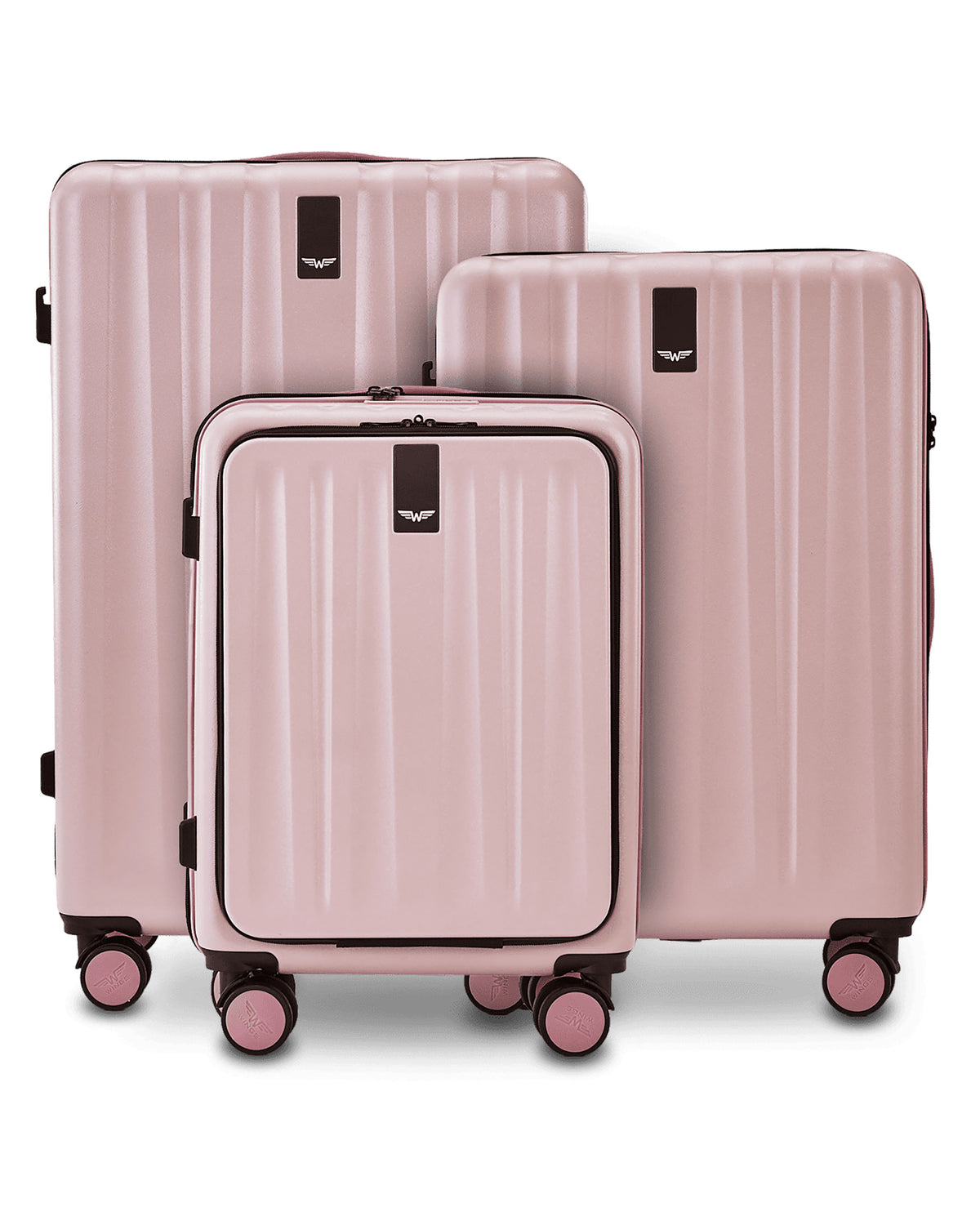Sæt med 3 kufferter WINGS GREBE ROSE GOLD