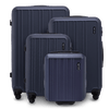 Set di 4 valigie WINGS HARRIER S M L + set da viaggio da 16” BLUE