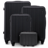 Set de 4 valize WINGS HARRIER S M L + valiză cosmetică BLACK