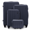 Set di 4 valigie WINGS HARRIER S M L + beauty case BLUE