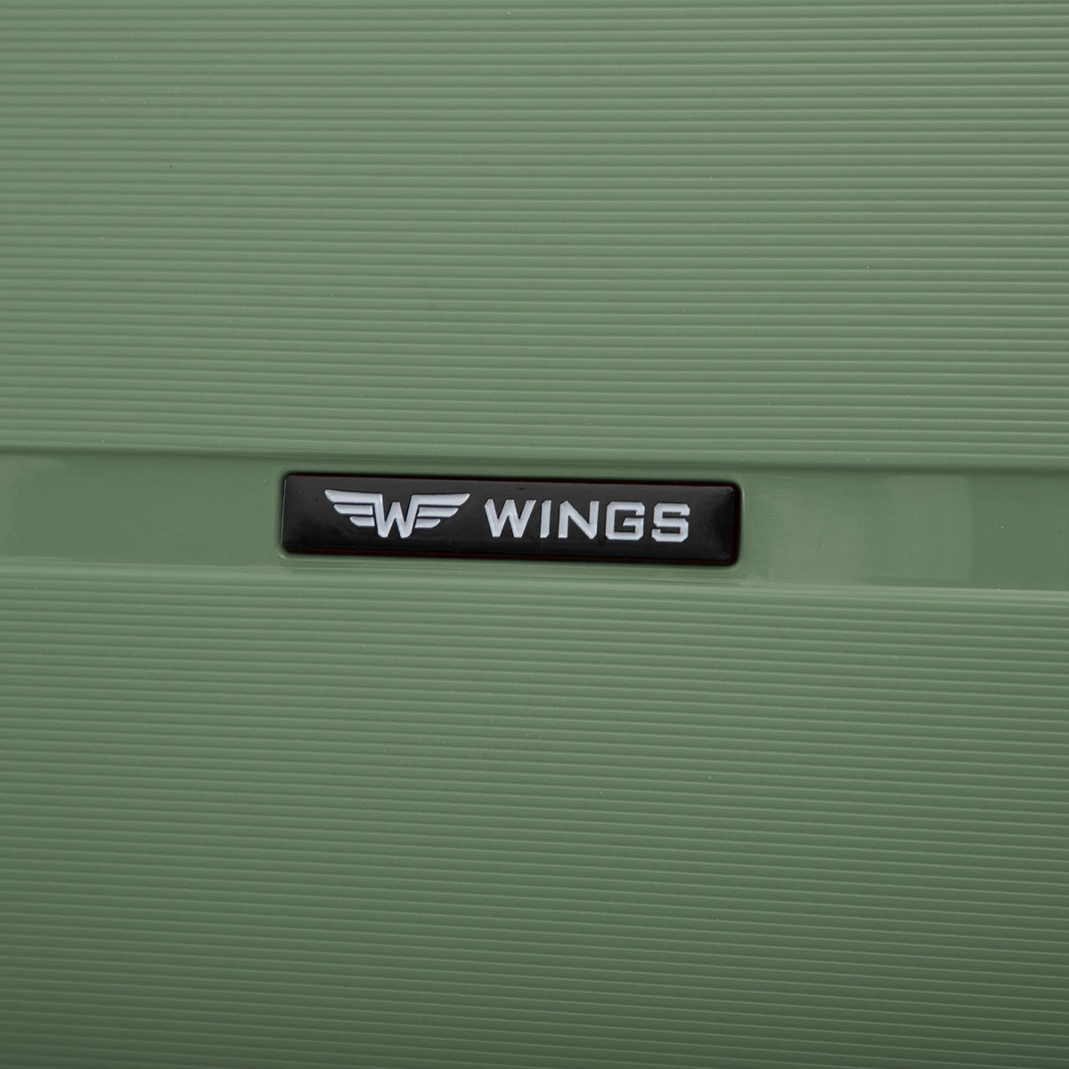 Wings HAWFINCH 3.0 set of 3 polypropylene suitcases BLACKISH GREEN