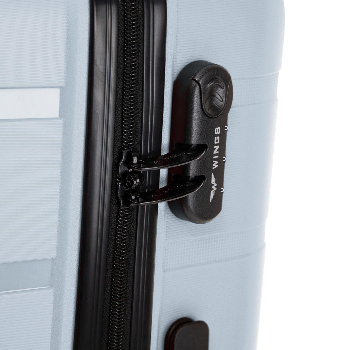 Wings HAWFINCH 3.0 set of 3 polypropylene suitcases LIGHT BLUE