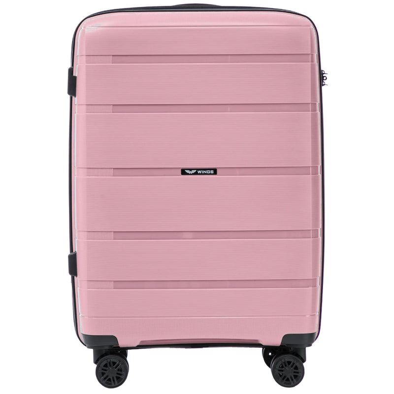 Set van 3 Wings HAWFINCH 3.0-koffers van polypropyleen, wit-roze