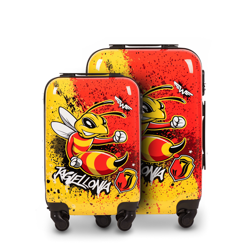 Set of 2 cabin suitcases S+XS Wings x Jagiellonia BEE