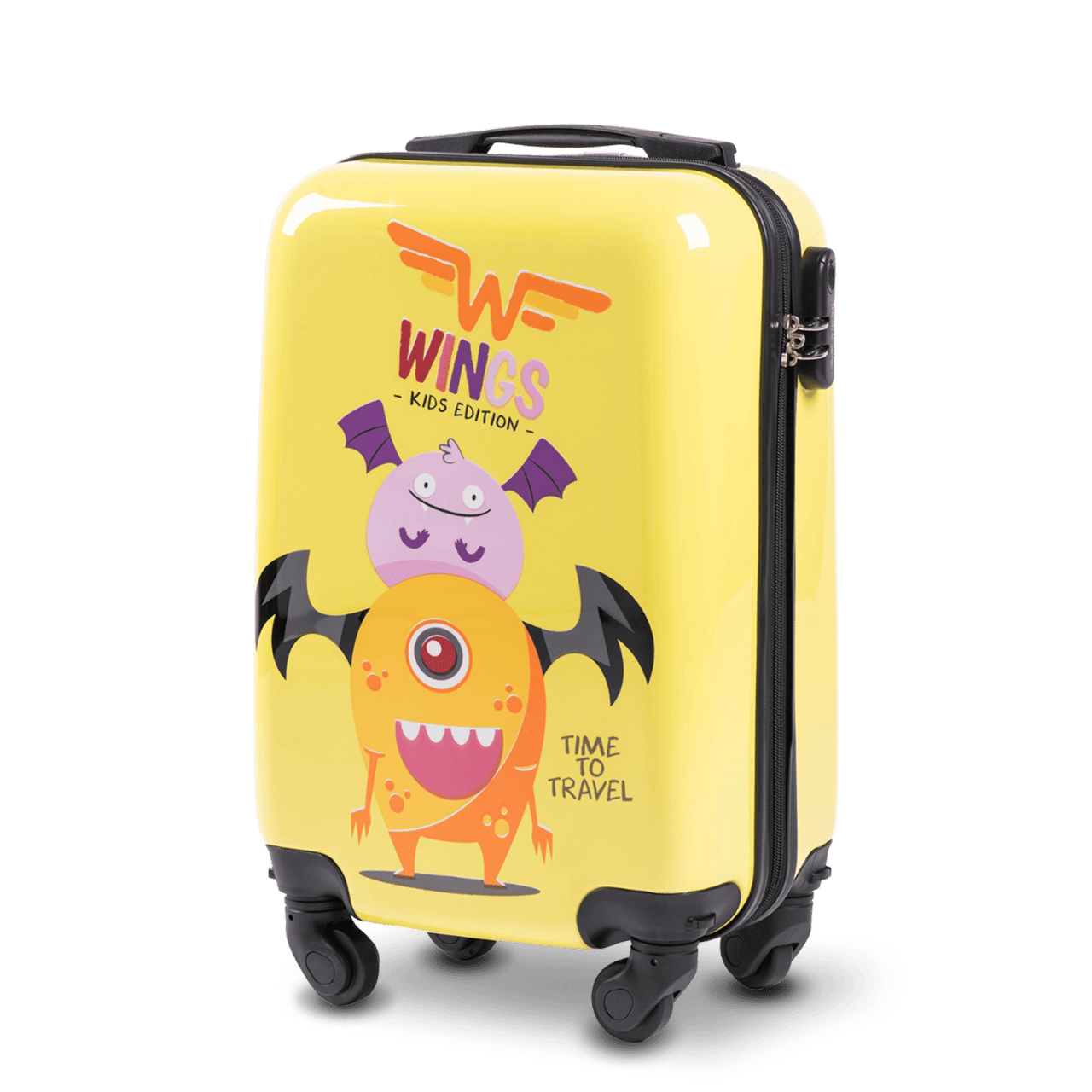 WINGS KIDS Cietā rokas bagāža Jay Monster 18"