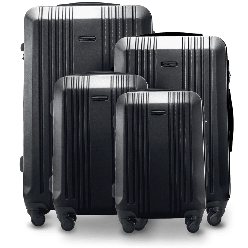 Set of 4 WINGS KESTREL Suitcases Dark grey