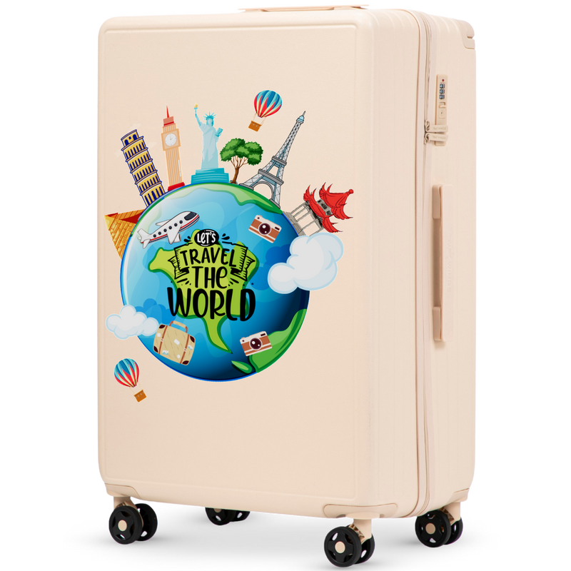 Голям куфар Wings ABS+ 28" Customized DIRTY WHITE TOURISM