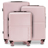 Set of 3 Wings PC MAGPIE ROSE GOLD suitcases with rubber wheels