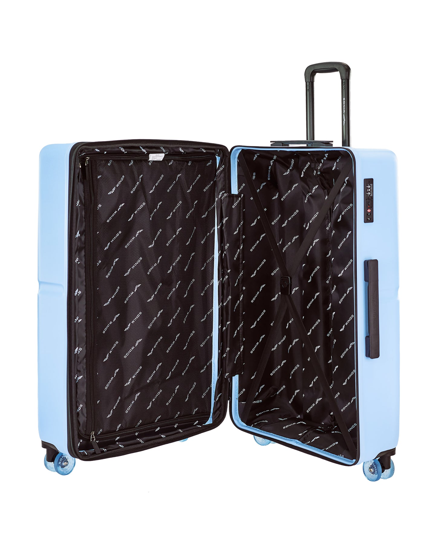 Nagy WINGS MAGPIE bőrönd 28" világoskék