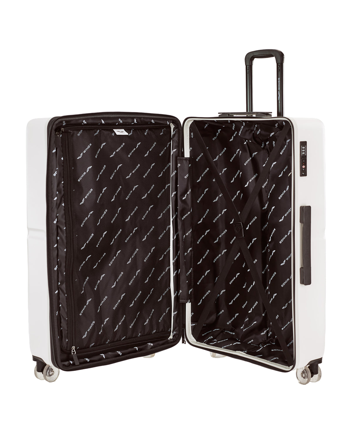 Nagy WINGS MAGPIE bőrönd 28" törtfehér