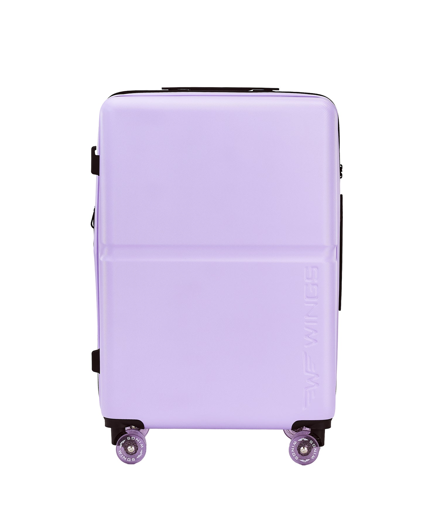 Vidutinis lagaminas WINGS MAGPIE 24" baltos ir violetinės spalvos
