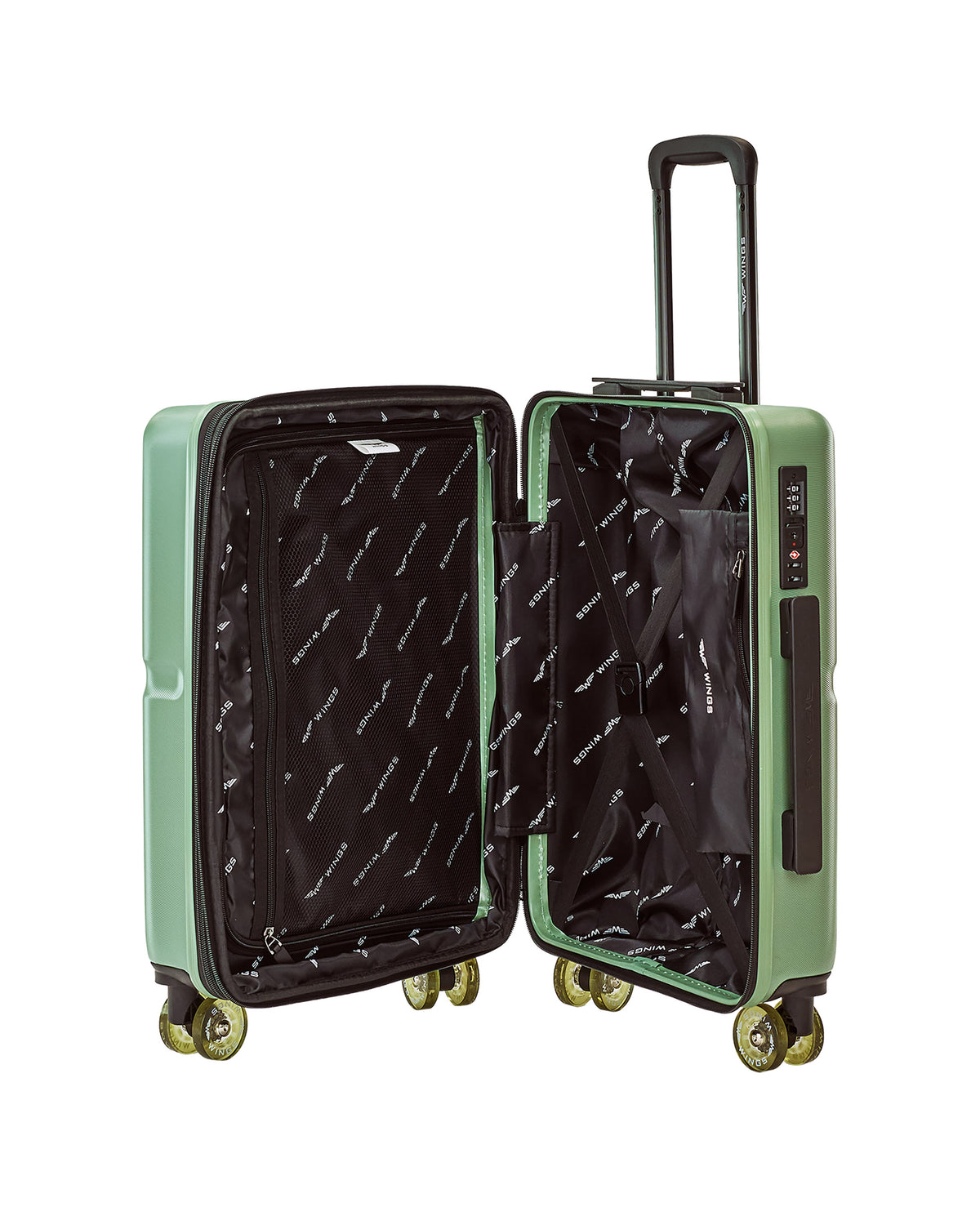 Valiză de cabină WINGS MAGPIE 20" VERDE MILITAR