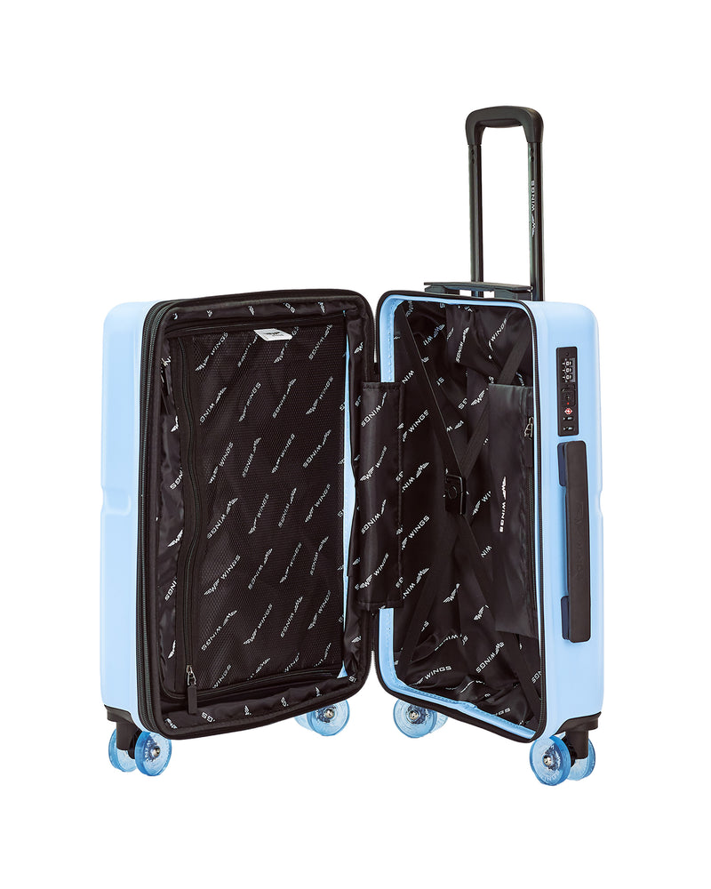 Valise cabine WINGS MAGPIE 20" BLEU CLAIR