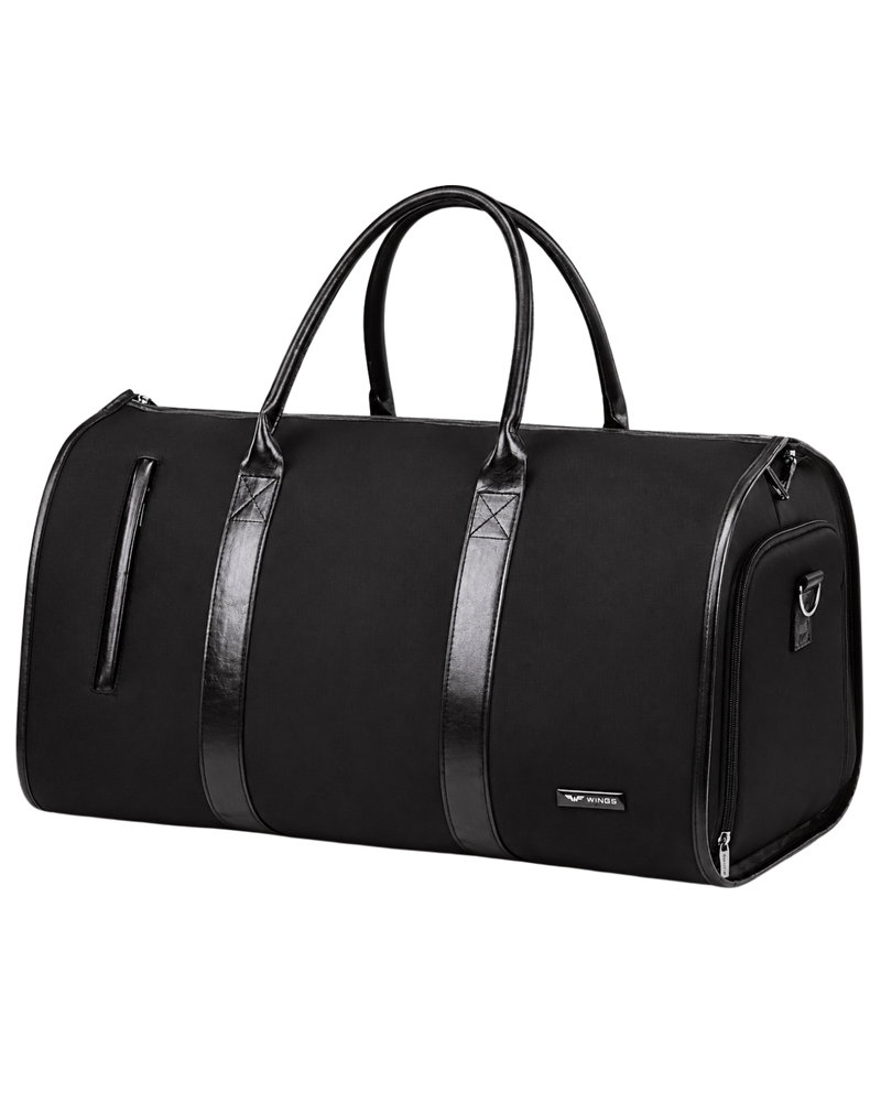 Elegant 2-in-1 suit bag WINGS BLACK