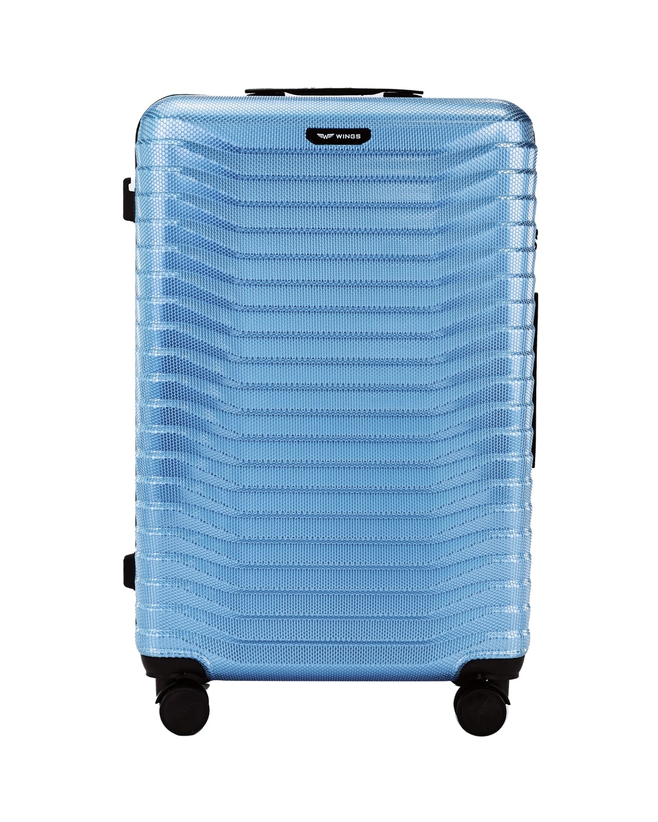 Velký kufr WINGS PC SEA EAGLE 2.0 28" SILVER BLUE