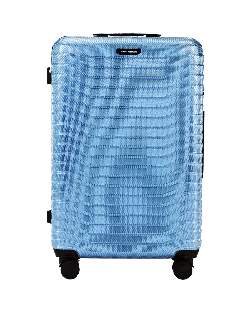 3 lagaminų rinkinys „Wings PC Sea Eagle 2.0 SILVER BLUE“