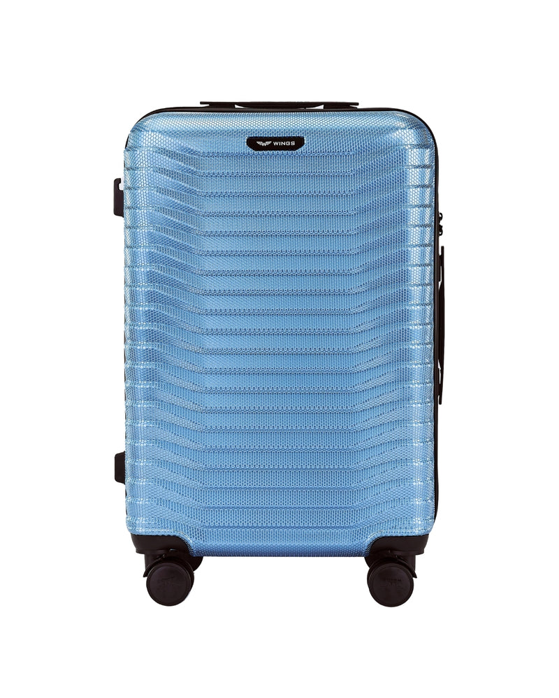 Vidutinio dydžio lagaminas WINGS PC SEA 2.0 EAGLE 24" SILVER BLUE