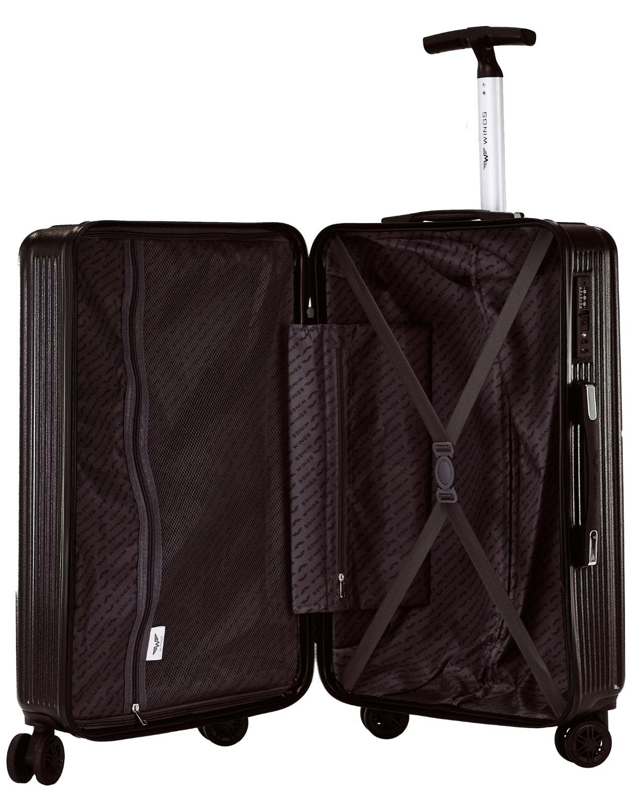 WINGS PC African Eagle 2.0 20" juoda rankinė lagaminas