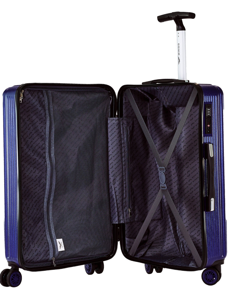 Ensemble de 3 valises Wings PC African Eagle 2.0 BLEU FONCÉ