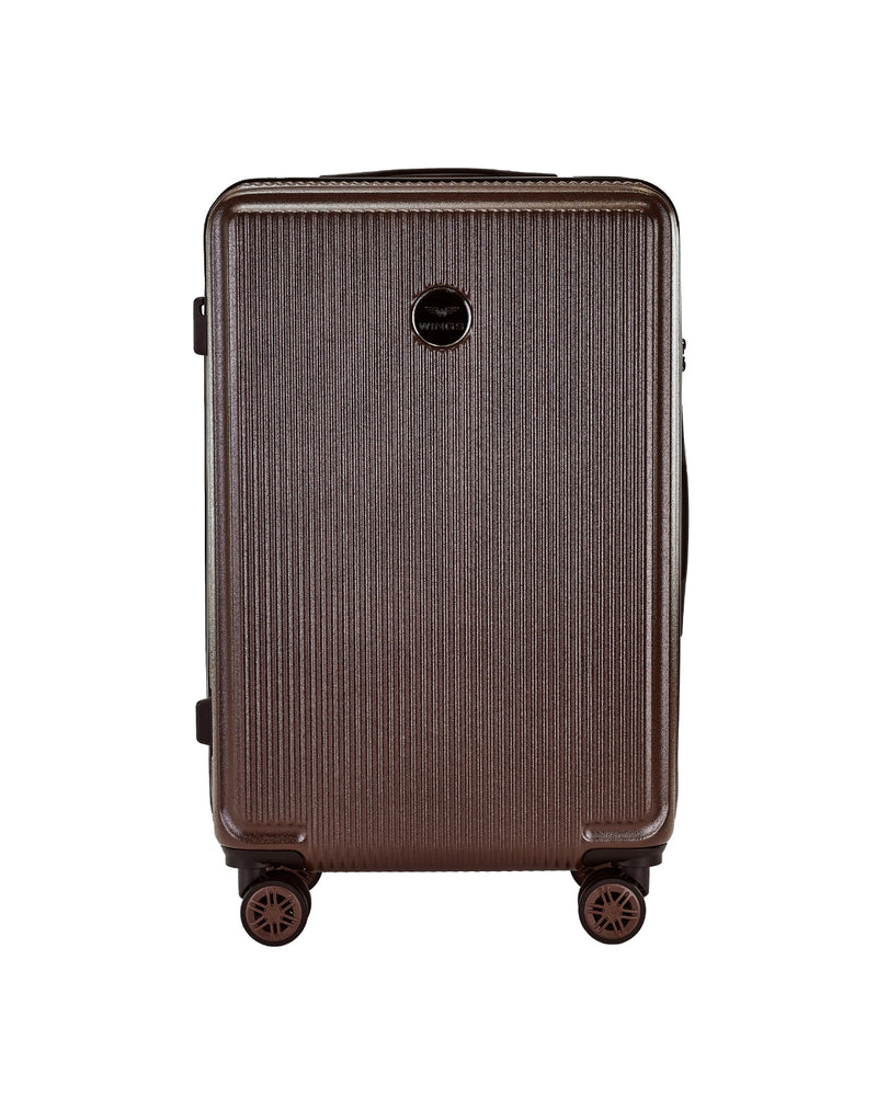 Troler mediu Wings PC African Eagle 2.0 24" Maro Ciocolată