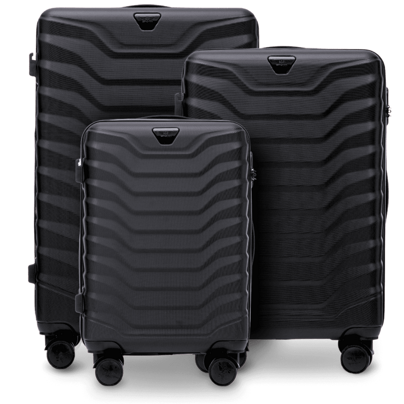 Set of 3 suitcases Wings PEAFOWL BLACK