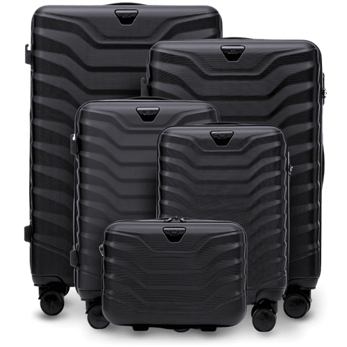 Set of 5 suitcases Wings PEAFOWL BLACK